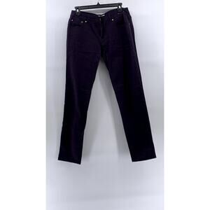ANKOR EAST Women's Plum Mid-Rise Stretch Slim-Fit Pants SZ 13/14